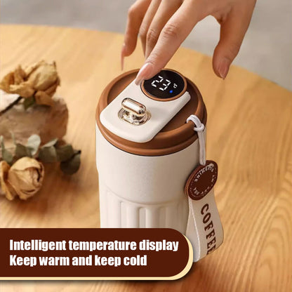 Smart Insulated Coffee Mug with Temperature Display