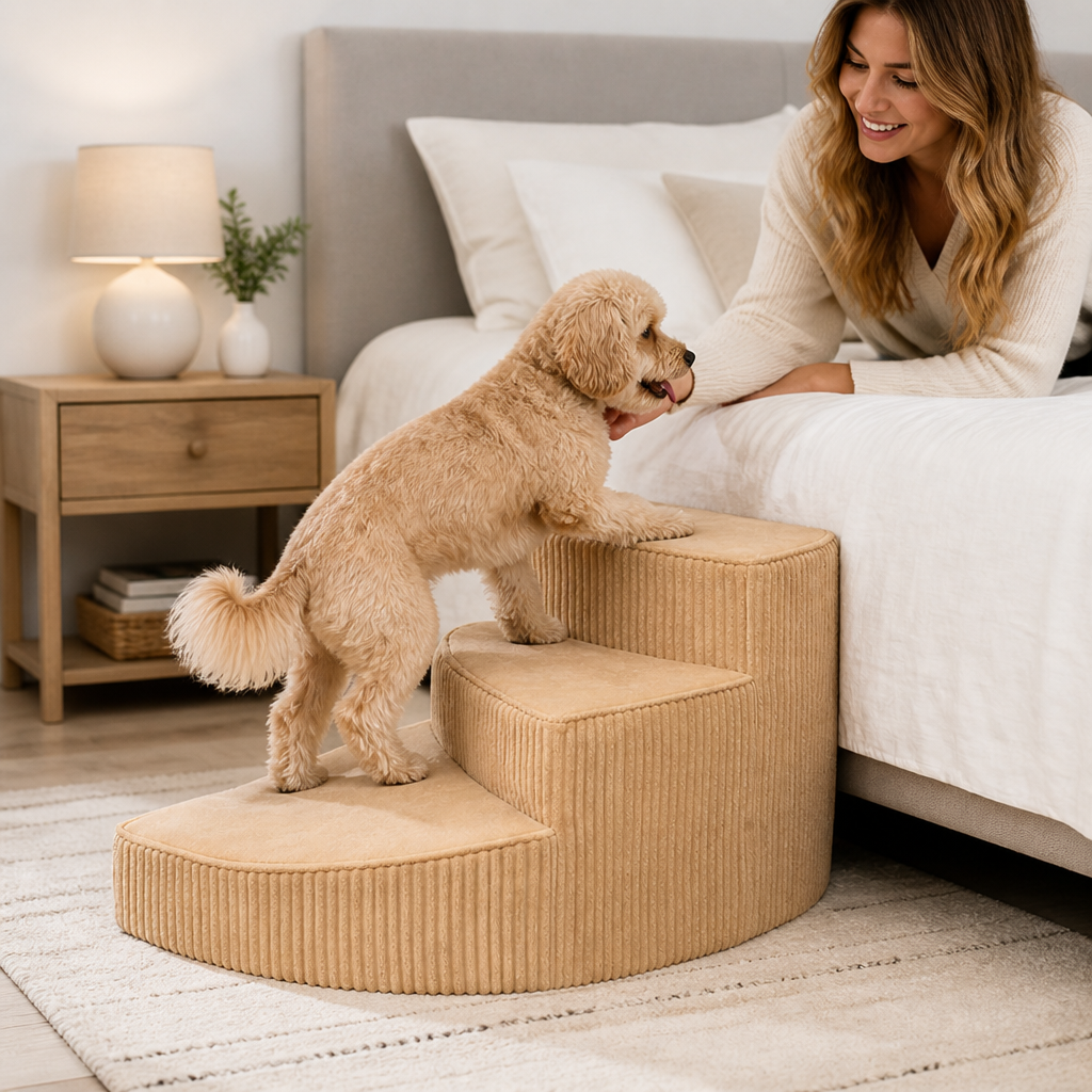 Compact Foam Pet Steps for Easy Access and Comfort