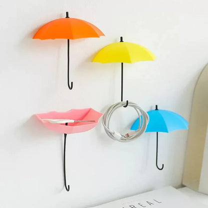 Charming 3-Piece Wall Hook Set for Umbrellas and More