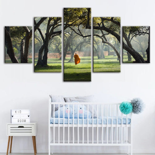 Serenity in Motion: Five-Piece Canvas Art Set