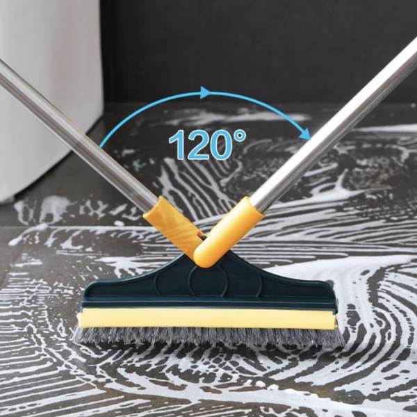 Dual-Action Floor Cleaner Brush
