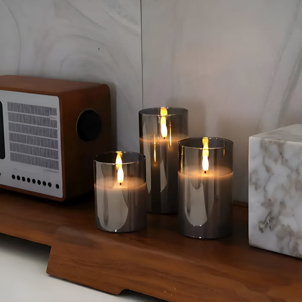Luxe Illumination LED Candle Set | 3-Piece Collection