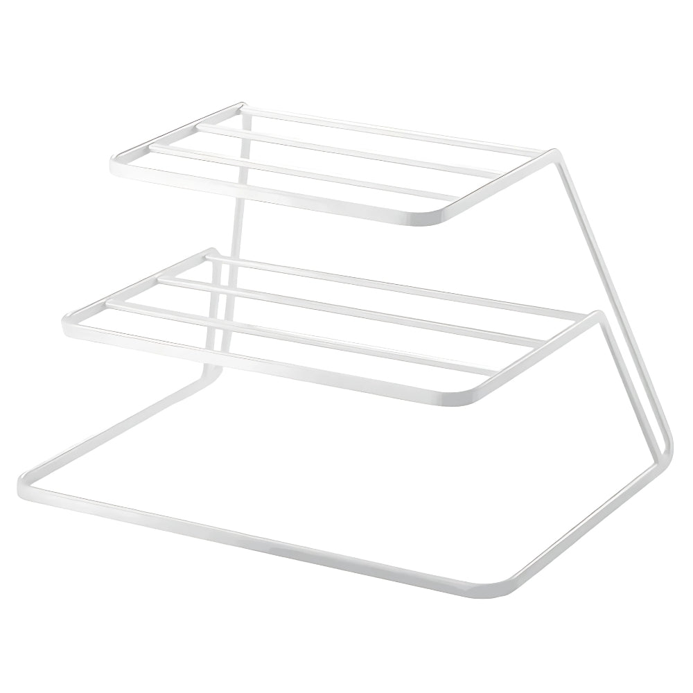 Dual-Level Dish Organizer for Clutter-Free Spaces