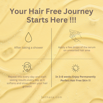 Gentle Hair Removal Serum | Pain-Free & Sensitive Skin Formula | Silky Smooth Results