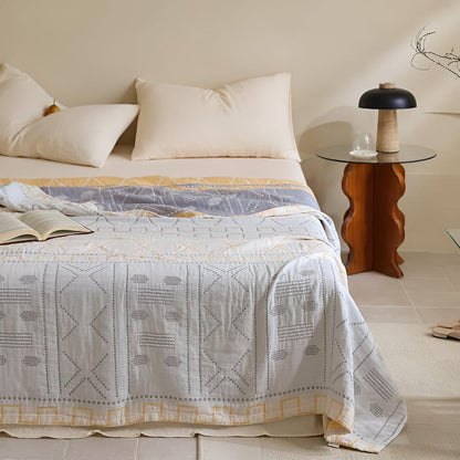 Artisan Woven Cotton Throw Blanket for Cozy Living