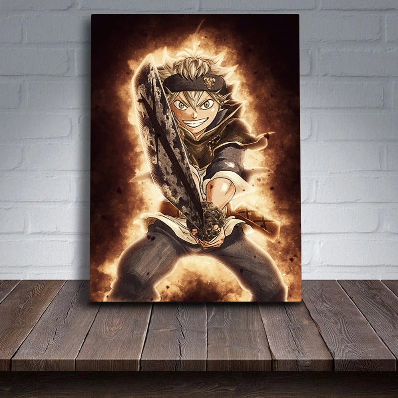 Canvas Art Print of Anime Fighter Character for Wall Decor