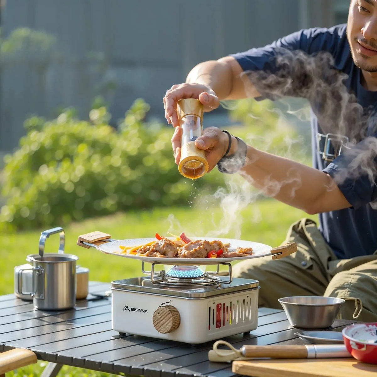 Outdoor Picnic and Camping Gas Stove – Portable Cassette Burner