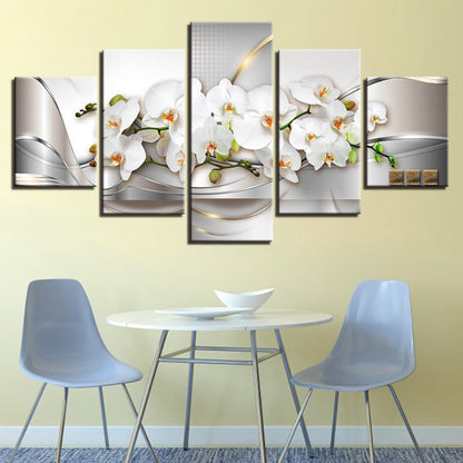 Stunning 5-Piece Floral Canvas Art Set for Home Decor