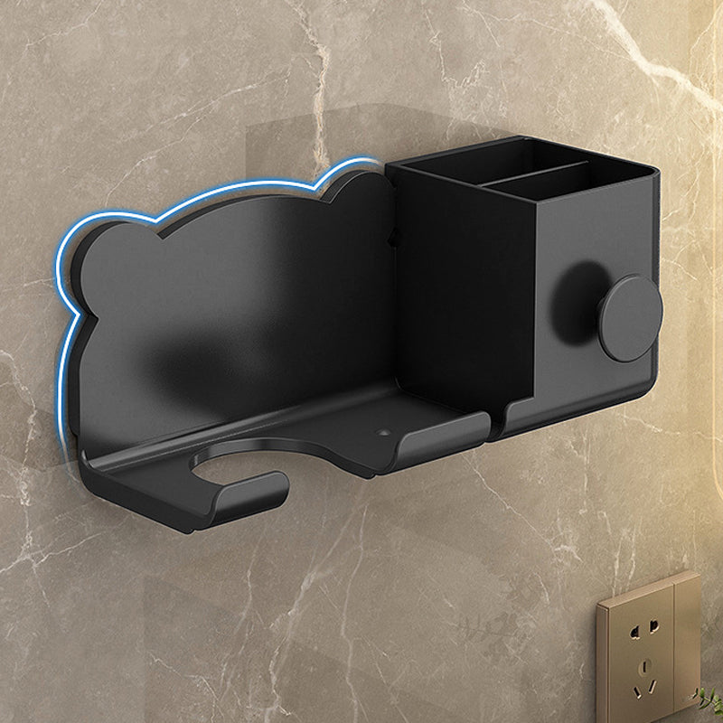 Wall-Mounted Holder for Hair Dryer in Bathroom