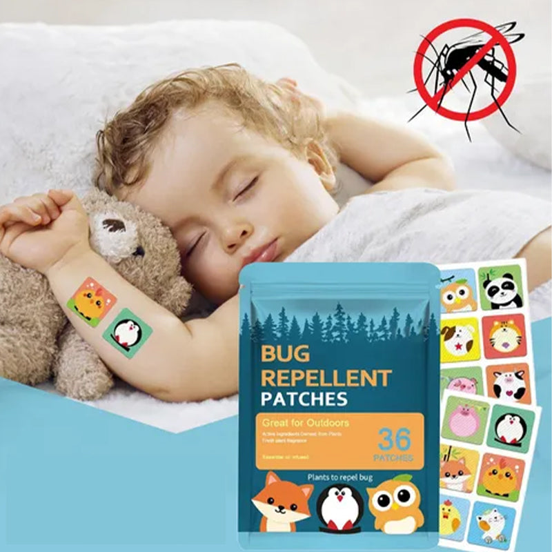 Gentle Herbal Mosquito Defense Stickers for Kids