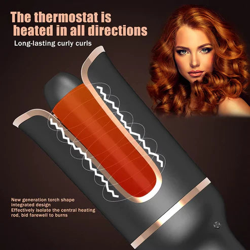 Smart Ceramic Curling Wand for Effortless Curls