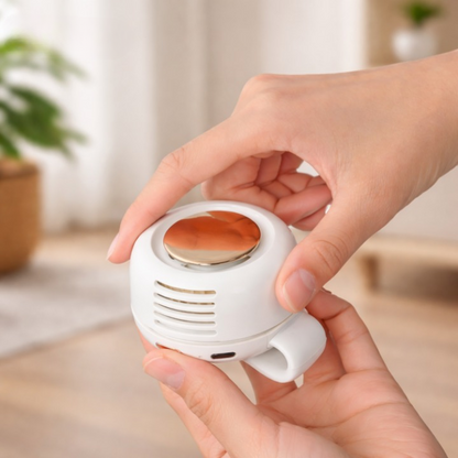 Compact 360° Clip Fan – Whisper-Quiet and Travel-Friendly