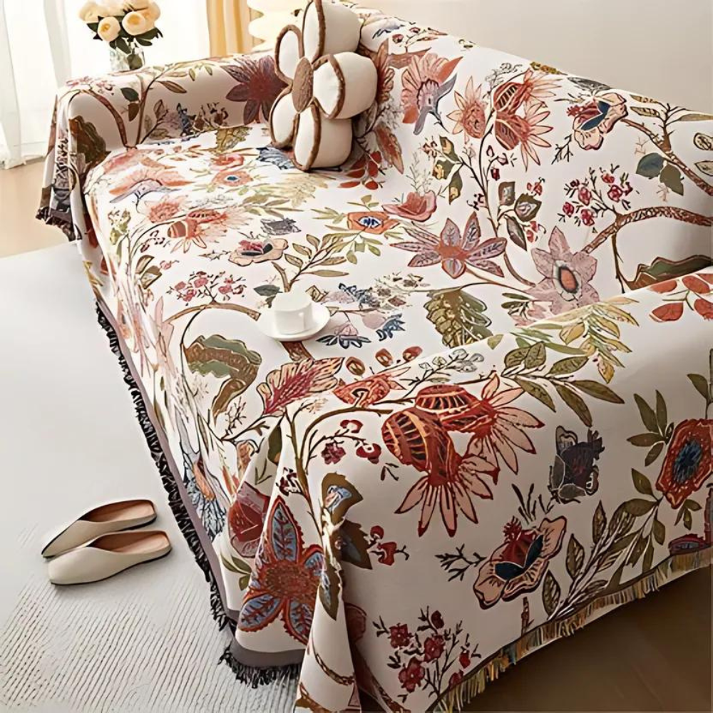 Charming Floral Cozy Blanket for Your Home