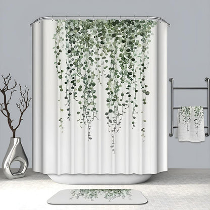 Tranquil Greenery Shower Curtain for a Serene Space