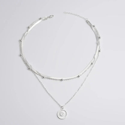 Triple Silver Necklace
