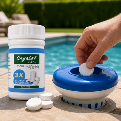 Effortless Pool Care with Weekly Cleaning Tablets (50-Pack)
