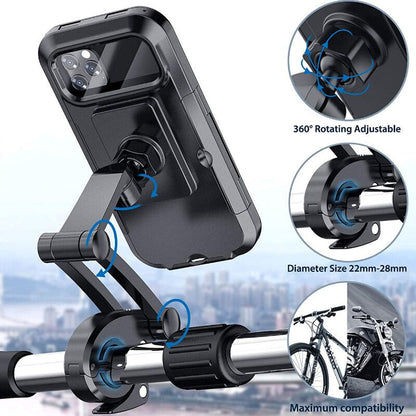 Water-Resistant Bike Phone Mount for Secure Riding