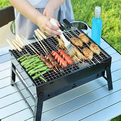 Portable and Foldable BBQ Grill for Outdoor Cooking