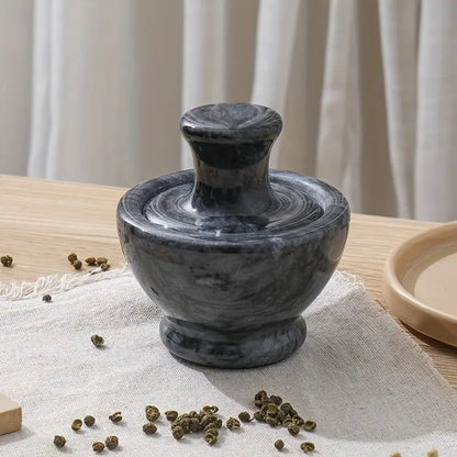 Herb and Spice Grinder Set – Marble Mortar with Pestle