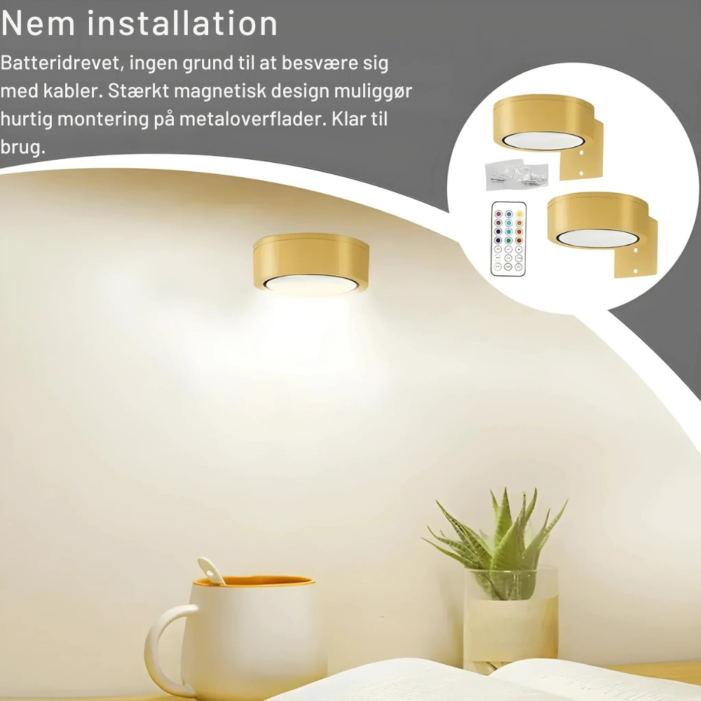 Versatile Magnetic Wall Lamp for Artistic Illumination