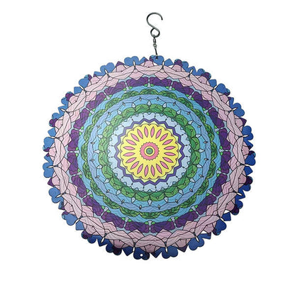 Vibrant 3D Whirling Mandala Decor