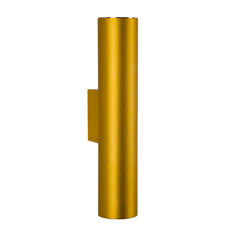 2-Light Wall Lamp in Aluminum Cylinder Design
