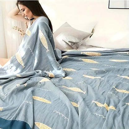 CozyWave Cotton Reversible Blanket for All Seasons