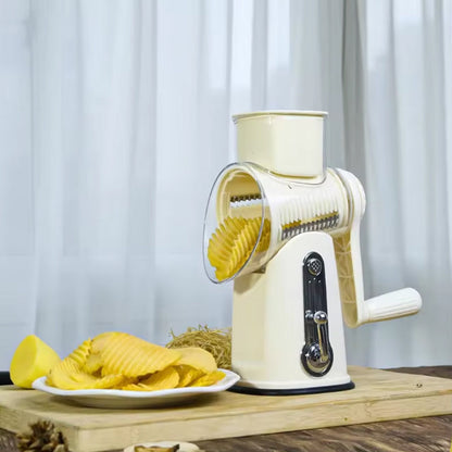 Versatile 5-in-1 Food Prep Slicer & Rotary Grater