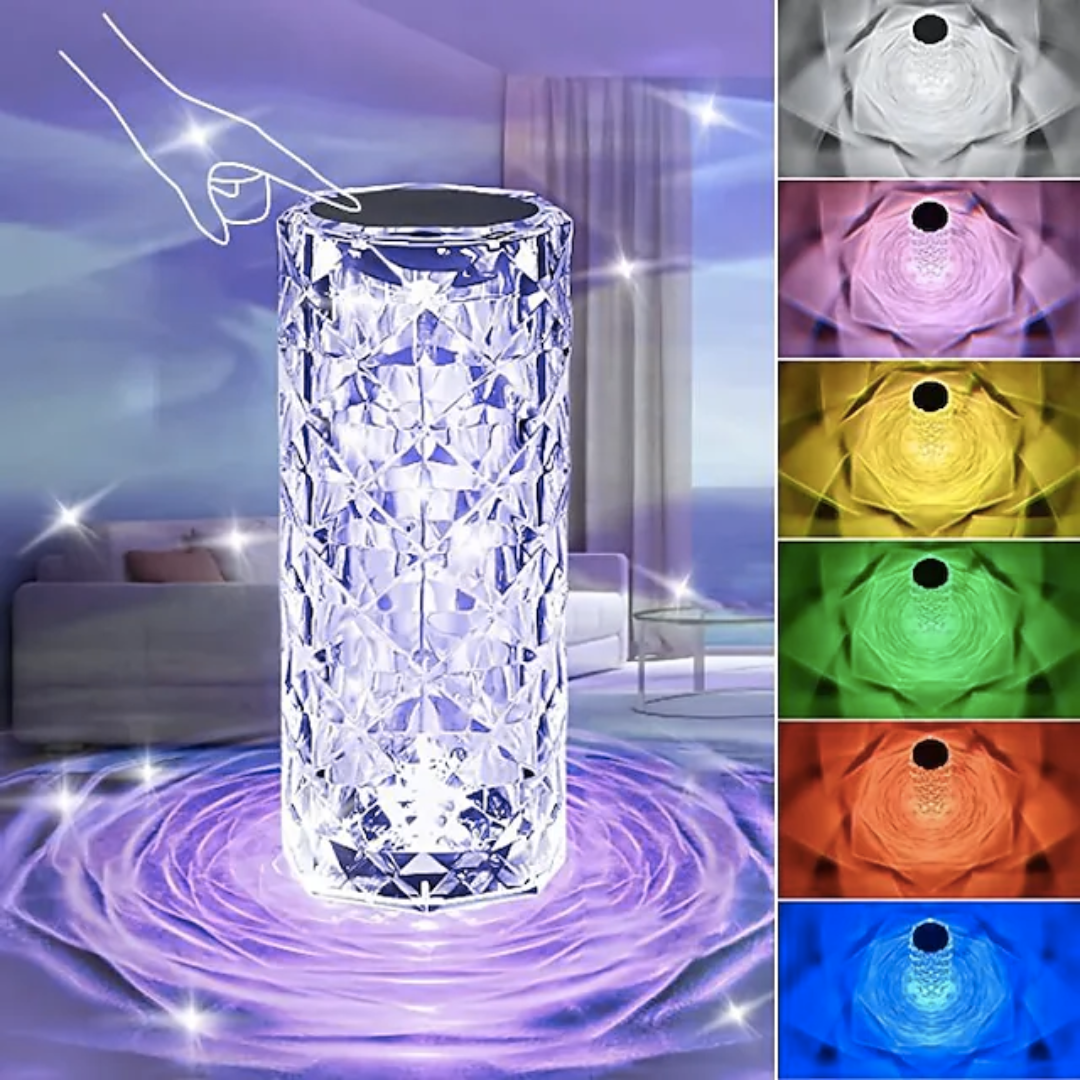 Elegant Acrylic Gem Table Lamp with Remote Control