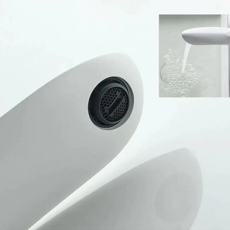 Brass Waterfall Single-Handle Faucet (Deck-Mount)