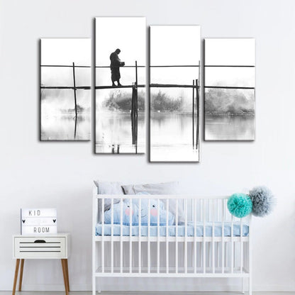 Tranquil Waterscape - Four-Piece Canvas Art Set