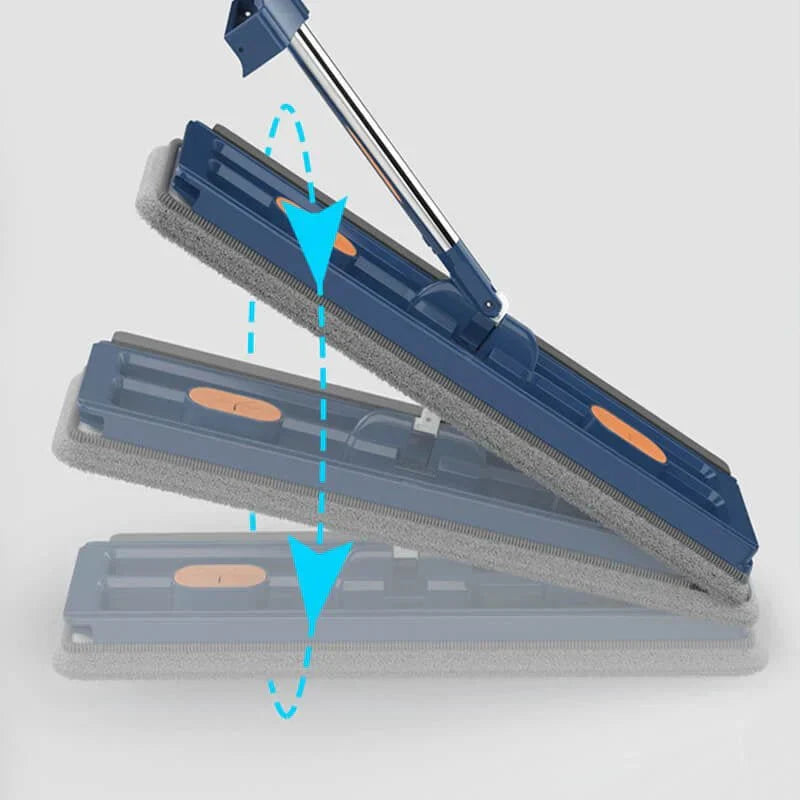 EasyClean Mop with Hands-Free Wringing System | 360° Swivel Head for All Floor Types