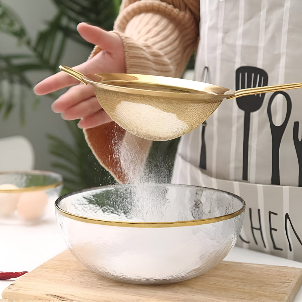 Sophisticated Stainless Steel Mesh Strainer Set