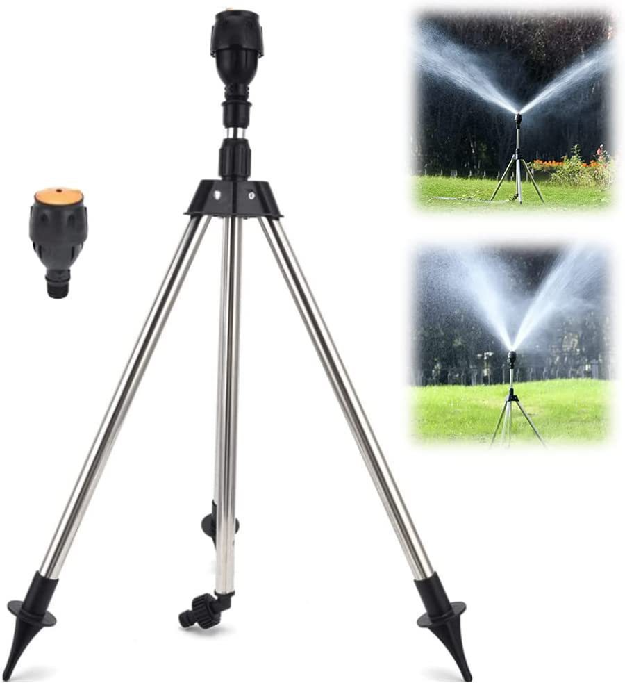 Automatic Rotating Garden Watering System with Collapsible Stand