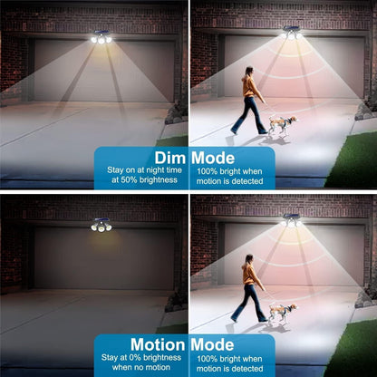 Outdoor Solar Floodlight with Motion Detection for Security