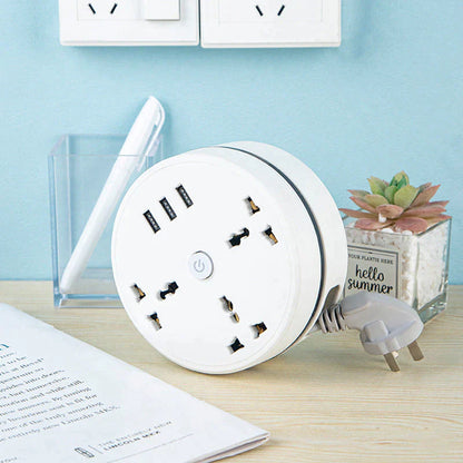 Compact Retractable Power Hub for All Your Charging Needs