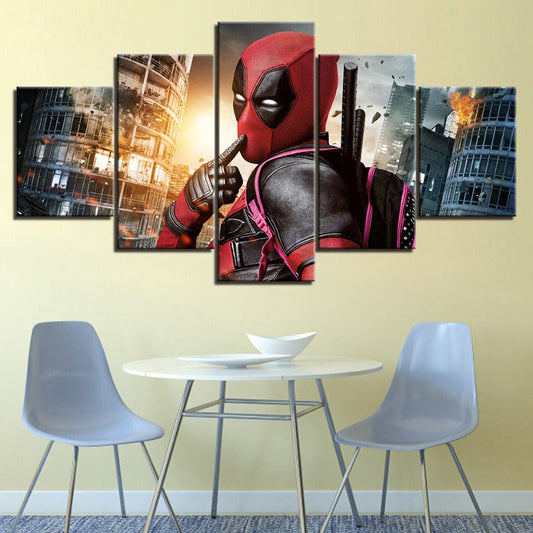 Stunning 5-Piece Canvas Art Set for Bold Interiors