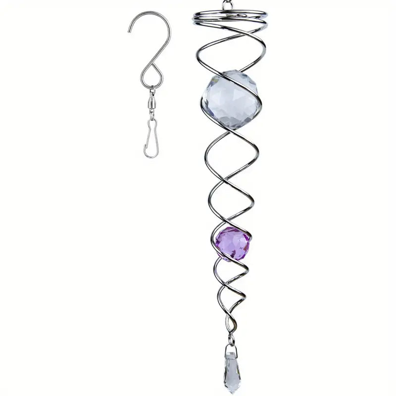 Buy One Get One Free | Metal Crystal Spiral Wind Chime [Last Day Discount]