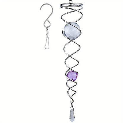 Buy One Get One Free | Metal Crystal Spiral Wind Chime [Last Day Discount]