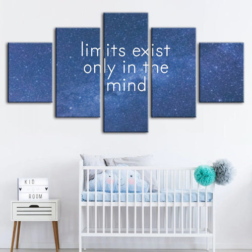 Inspiring Galaxy-Themed 5-Piece Canvas Art Set