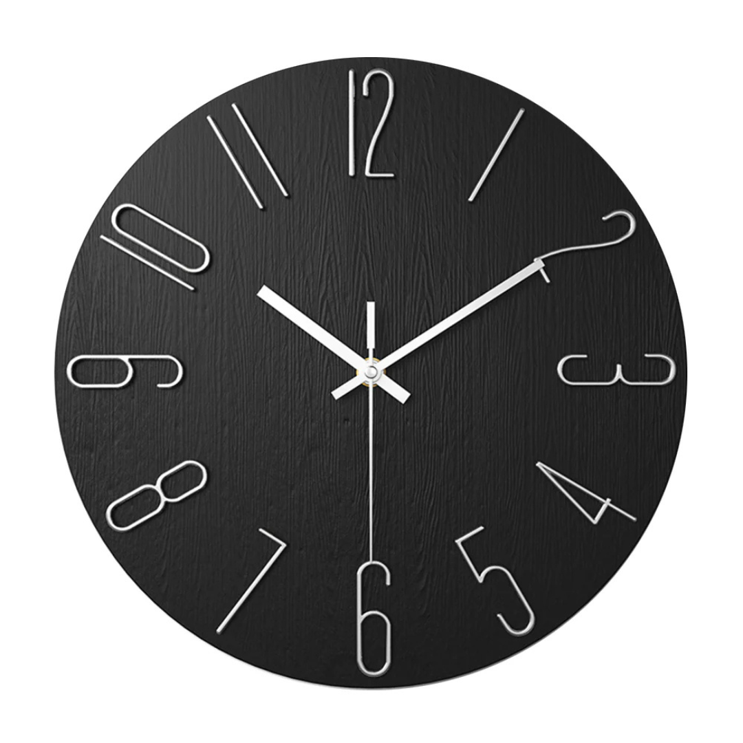 Modern Silent Wall Clock for Living Room – Elegant Timepiece