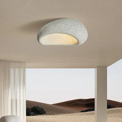Natural Wabi Sabi Ceiling Light Fixture - Serene Aura Design
