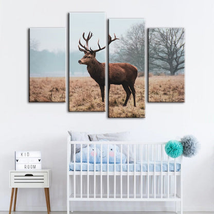 Serene Wilderness: 4-Piece Canvas Art Set