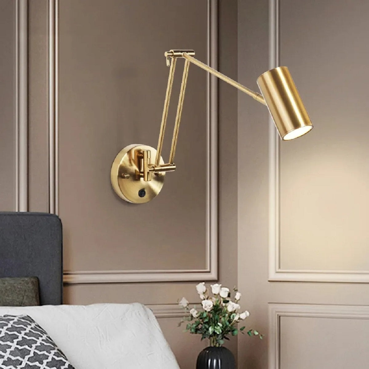 LED Wall Lamp with Dimmable Feature - Modern Creative Study Rocker
