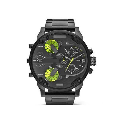 Stainless Steel Quartz Chronograph Timepiece