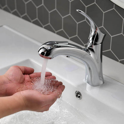 Pull-Out Kitchen Faucet with Shower Function and Pause Button - 2 Spray Modes