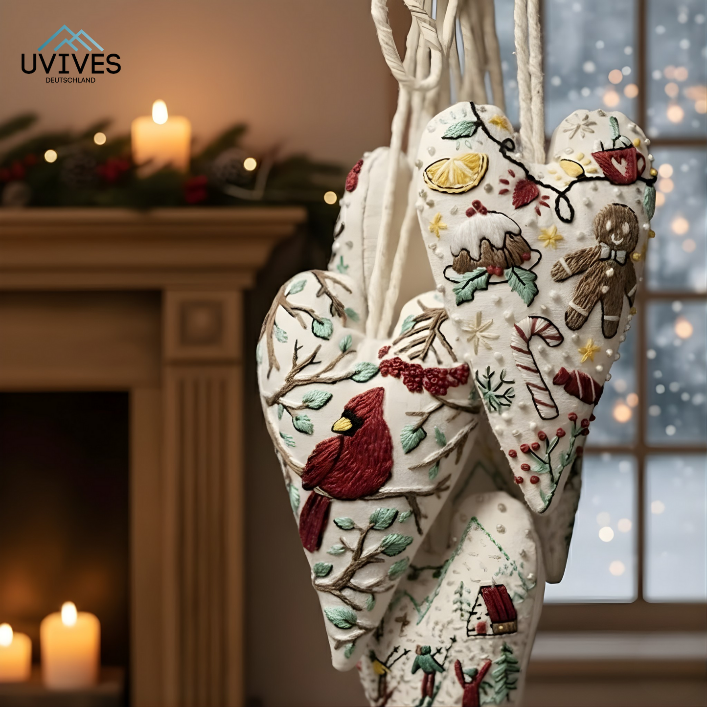 Handcrafted Christmas Decoration with Love for Winter