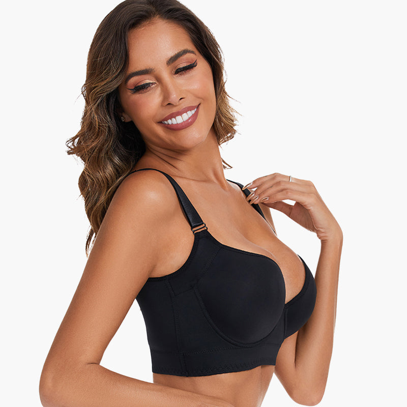 Deep Cup Push-Up Bra for Enhanced Curves