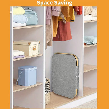 Spacious Laundry Basket with Lid for Organized Living