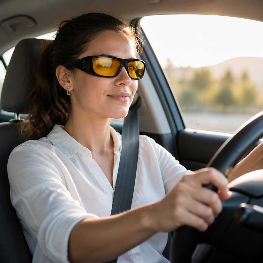 Enhanced Night Vision Driving Glasses for Clearer Visibility